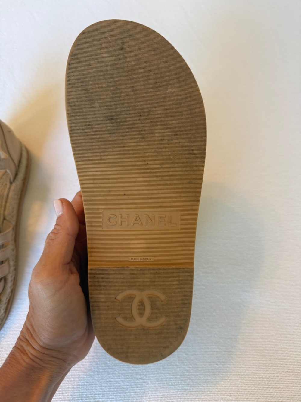 CHANEL Beige Strappy Espadrille Fisherman Sandals - Picture 5 of 14